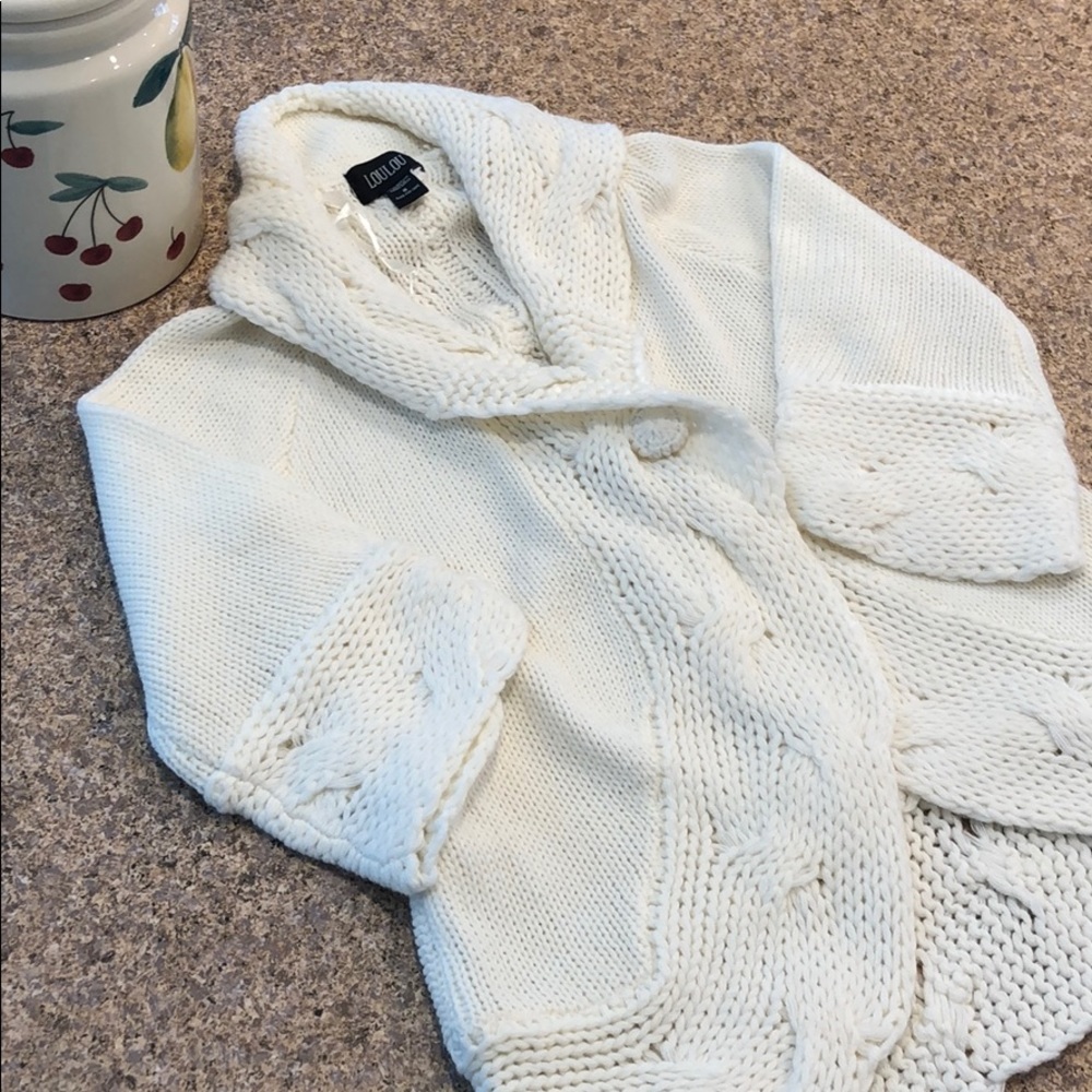 LOULOU Acrylic Off White / Cream Sweater Small